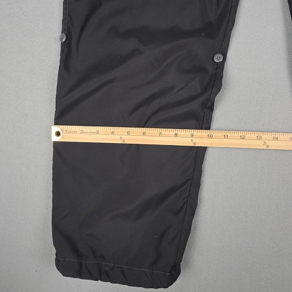 VINTAGE Gap Pants Womens Large Black Pink Baggy Paratrooper Wide Leg Floral 90s - Picture 8 of 16